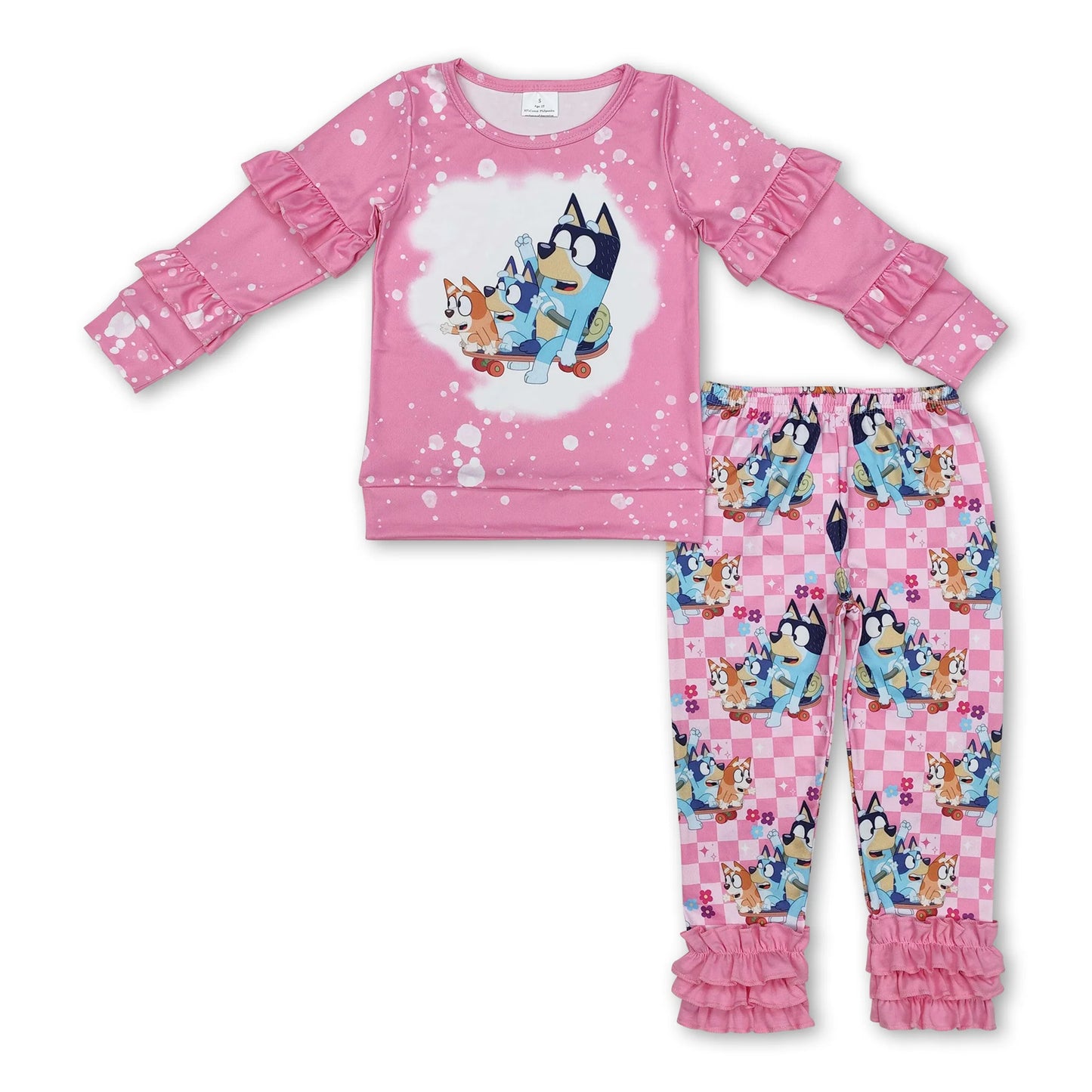 Pink Blue Dog Set