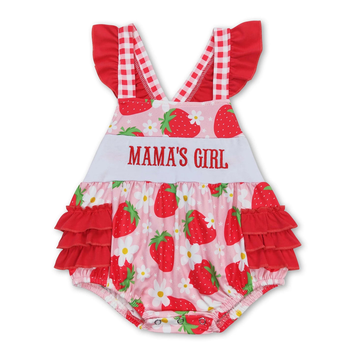 Mamas Girl Berry Romper