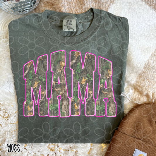 Pink Camo Mama Tee