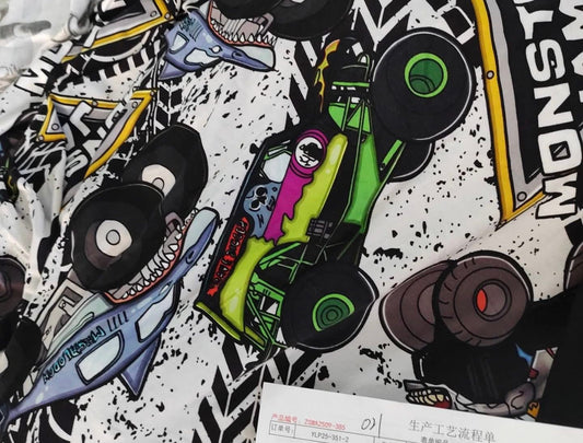 Monster Jam Bamboo Blanket