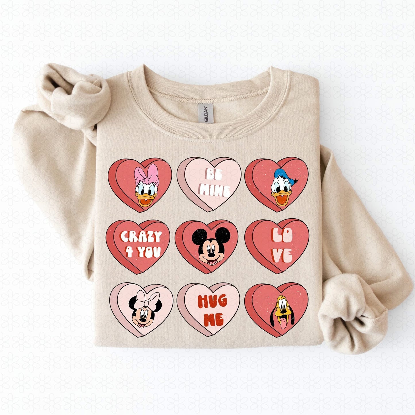 Mickey Hearts Crewneck