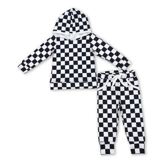 Checked Hooded Set